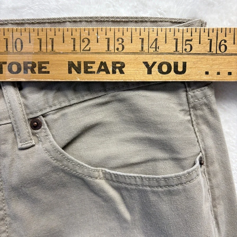 Levi's Jeans Men Sz‎ 32x34 Beige Straight Fit White Tab